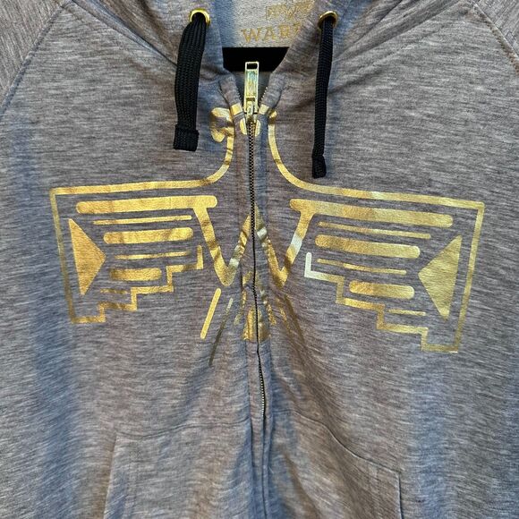 Warrior by Danica Patrick Hoodie Women's Medium Gray Zip Up Long Sleeve - Picture 4 of 10